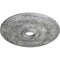 Ekena Millwork Swindon Ceiling Medallion (Canopies up to 6 1/8"), 24"OD x 4"ID x 1 1/2"P, Ultra Pure White Crackle CM24SWUWC - alternate 3